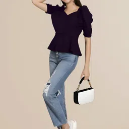 Mast & Harbour Puff Sleeve Top image 2