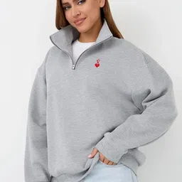 LULU & SKY High Neck Pullover Sweatshirt image 3