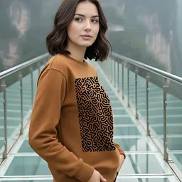 Moda Rapido Women Printed Sweatshirt image 2