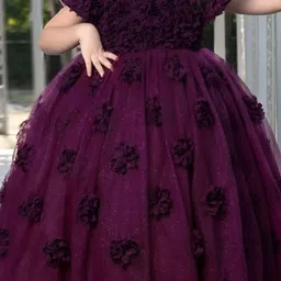 BAESD Floral Print Net Dress image 2