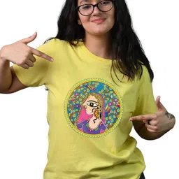 Tedhi Medhi Family Women Graphic Printed Round Neck Cotton T-shirt-picture-35