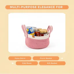 Umami Studio Pink Tote Basket Organisers image 5