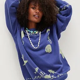 LULU & SKY Women Printed Pullover Sweatshirt image 1