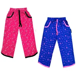 IndiWeaves Girls Pack of 2 Printed Pure Cotton Capris-picture-37
