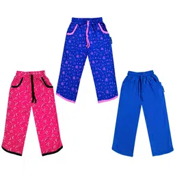 IndiWeaves Girls Pack of 3 Mid-Rise Cotton Printed Capris-picture-22