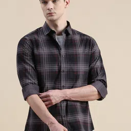 INVICTUS Comfort Slim Fit Tartan Checked Cotton Shirt-image-8