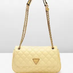 GUESS Women Textured Structured Sling Bag with Quilted Detail-picture-53