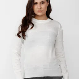Van Heusen Woman Embellished Pure Cotton Pullover Sweater-picture-14