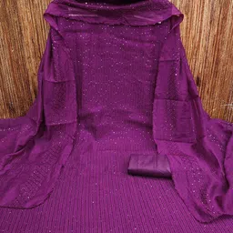 Leeza Store Striped Embellished Sequinned Unstitched Dress Material-image-48