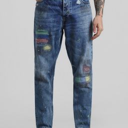 Jack & Jones Men Erik Relaxed Fit Mildly Distressed Heavy Fade Stretchable Jeans-picture-33