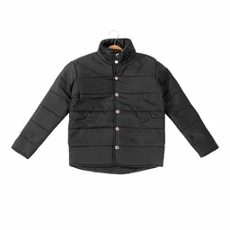 Leather Retail Boys Black Lightweight Padded Jacket-picture-4