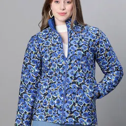 Oxolloxo Floral Printed Reversible Padded Jacket-picture-27