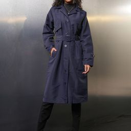 Tokyo Talkies Women Colourblocked Longline Tailored Jacket-picture-34