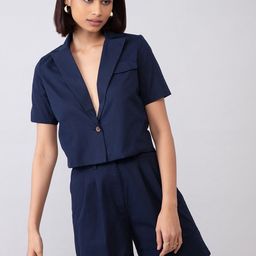 20Dresses Women Navy Blue Tailored Jacket-picture-32