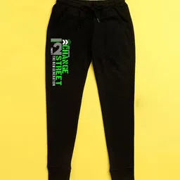 NUSYL Kids Black Printed Jogger-picture-30