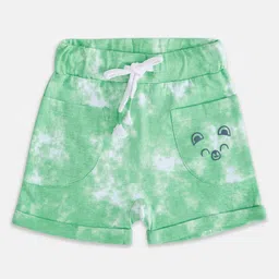 Pantaloons Baby Boys Green Washed Cotton Shorts-picture-43