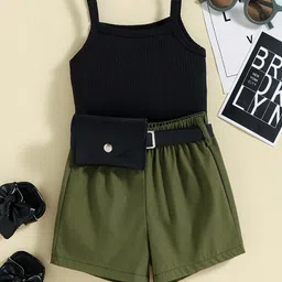 INCLUD Girls Shoulder Straps Camisole Top With Elasticated Shorts-picture-14