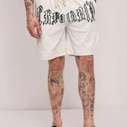 SHOWOFF Men Typography Printed Mid-RiseRegular Fit Cotton Shorts-picture-16