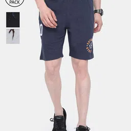 ARDEUR Men Pack of 3 Multicoloured Regular Shorts-picture-27