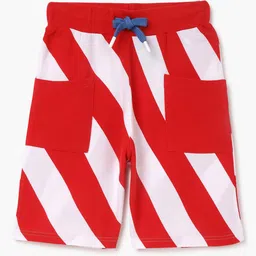 United Colors of Benetton Boys Striped Regular Fit Mid Rise Shorts-picture-17