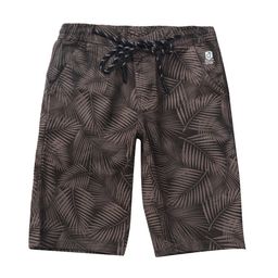 Gini and Jony Boys Olive Green Floral Printed Regular Shorts-picture-44