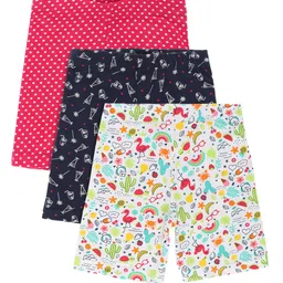 Bodycare Kids Pack Of 3 Girls Pink Printed Shorts-picture-29