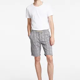 LINDBERGH Men Grey Checked Shorts-picture-19