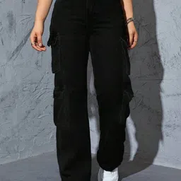 Next One Women Smart Straight Fit High-Rise Dark Shade Clean Look Stretchable Jeans-picture-11