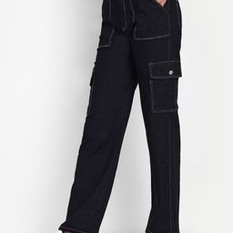 Next One Women Smart Wide Leg High-Rise Clean Look Stretchable Jeans-picture-1