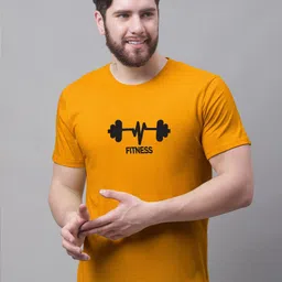 Friskers Fitness Printed Short Sleeves Cotton T-shirt-picture-31