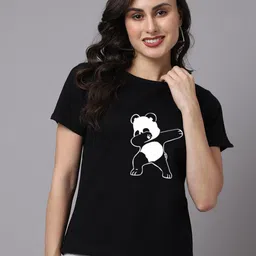 Friskers Black Slit Sleeves Pure Cotton Top-image-98