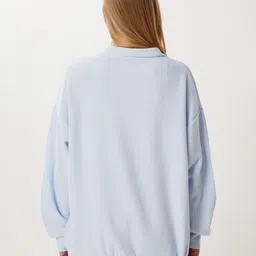 Happiness istanbul Women Ribbed V-Neck Cardigan image 5