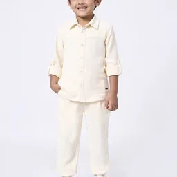 Ed-a-Mamma Boys Long Sleeves Pure Cotton Shirt & Trousers-picture-52