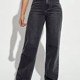 Crazeis Women Polyester Straight Fit High-Rise Light Fade Stretchable Jeans-picture-17