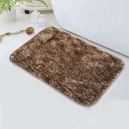 LUXEHOME INTERNATIONAL Brown Self-Designed Microfibre 2200 GSM Anti-Skid Bath Rug-picture-14