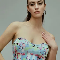 VANGULL Printed Strapless Tube Crop Top-picture-35