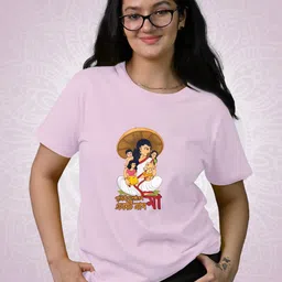 Tedhi Medhi Family Women Graphic Printed Round Neck Cotton T-shirt-image-58