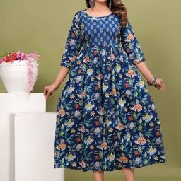 FEMARY Floral Print Maternity Maxi Dress-picture-35