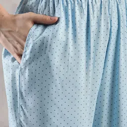 KALINI Floral Printed Round Neck Straight Kurta with Trousers & Dupatta image 3