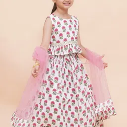 Modish Couture Girls Embellished Ready to Wear Lehenga & Blouse With Dupatta image 2