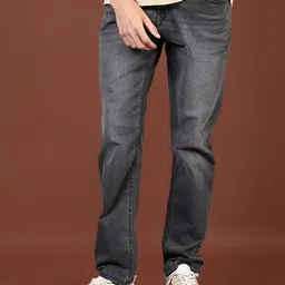 V-Mart Men Cotton Light Fade Regular Fit Jeans image 5