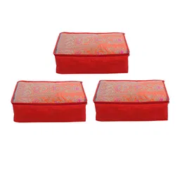 Home Fresh Set of 3 Solid Saree Covers-picture-21