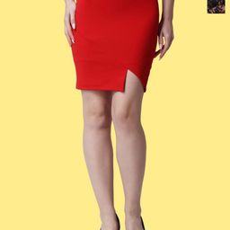 Popwings Pack Of 2 Pencil Above Knee Skirts-picture-2