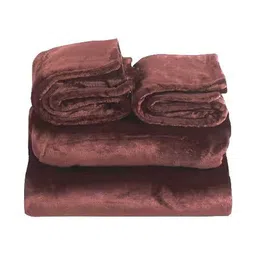 RD TREND Coffee Brown 300 TC King Bedsheet with 2 Pillow Covers image 4