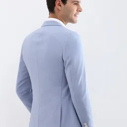 Allen Solly Self-Design Slim-Fit Single-Breasted Formal Blazer image 4