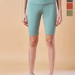 COLOR CAPITAL Women Pack Of 4 Knee-Length Cycling Tights-picture-14