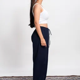 Pittra4ever Relaxed Fit Mid-Rise Cotton Regular Trousers image 2