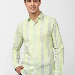SIMON CARTER LONDON Men Slim Fit Multi Stripes Casual Cotton Shirt-picture-24