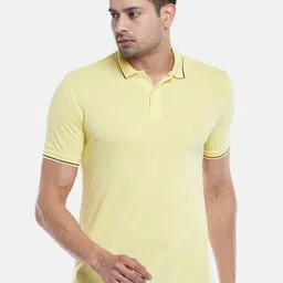 BYFORD by Pantaloons Men Yellow Polo Collar Outdoor T-shirt-picture-25