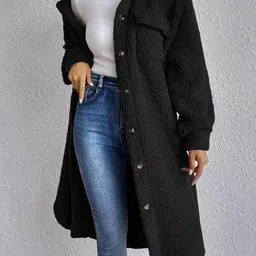 all about you Women Single-Breasted Double-Sided Overcoat image 3